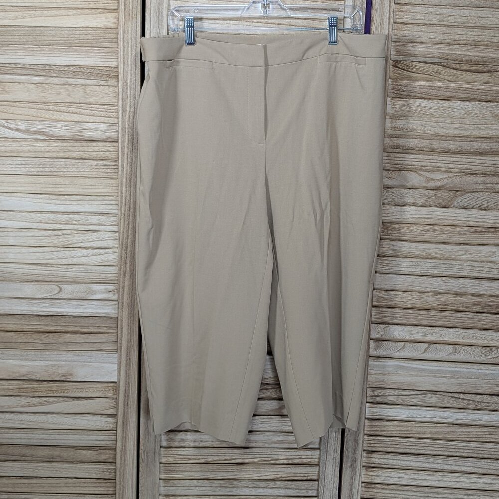 Emma James Capri Pants Beige Stretch Size 16W